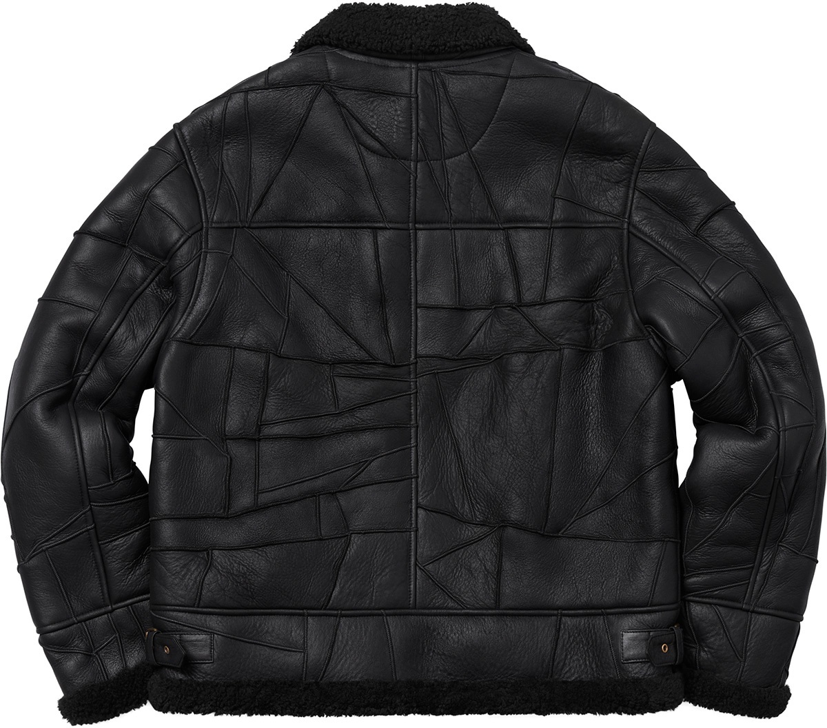 Patchwork Shearling B-3 Jacket view 16